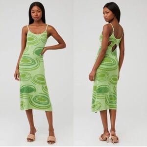 House Of Sunny Green Hockney Midi Dress
AE12